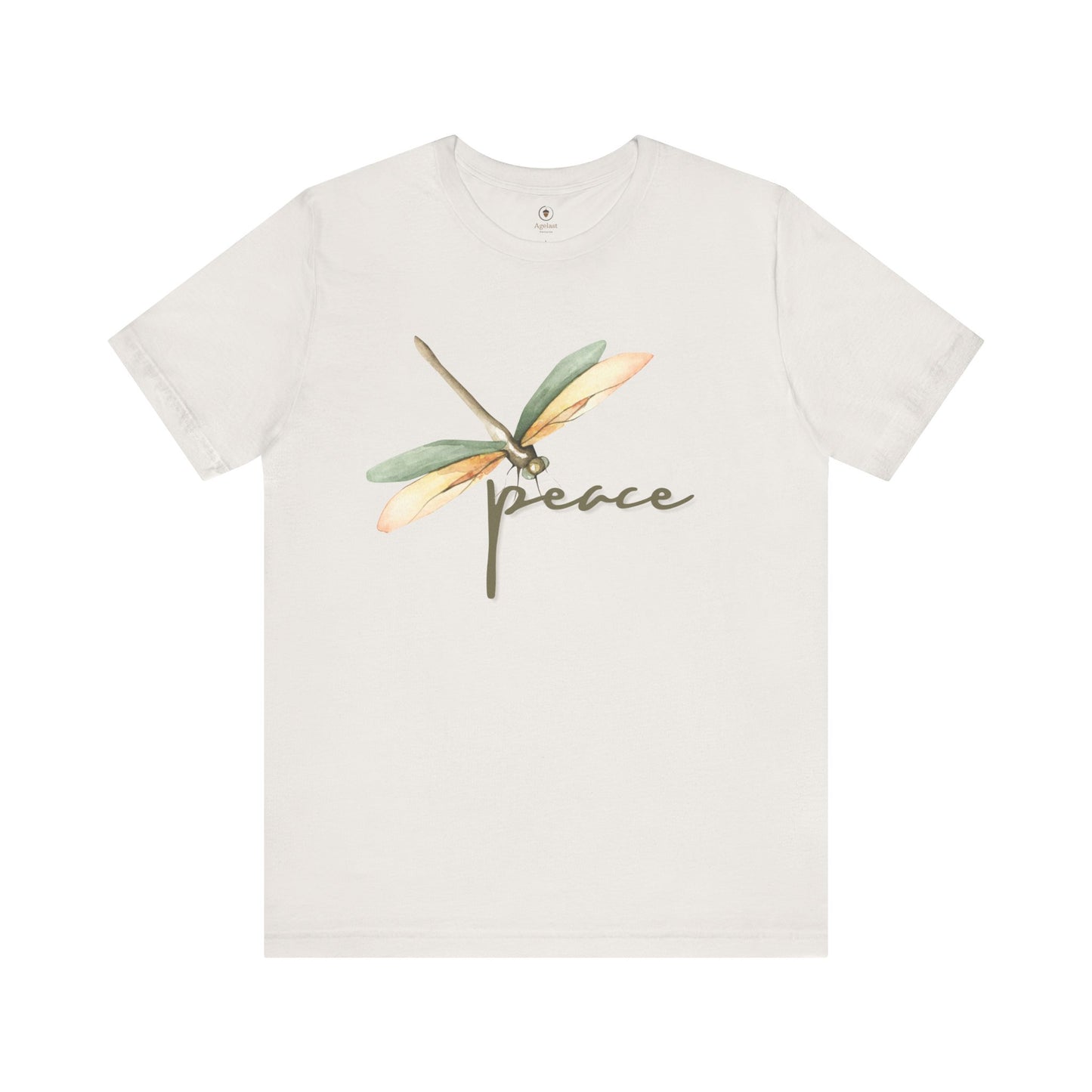 Green/Brown Dragonfly (Peace) T Shirt