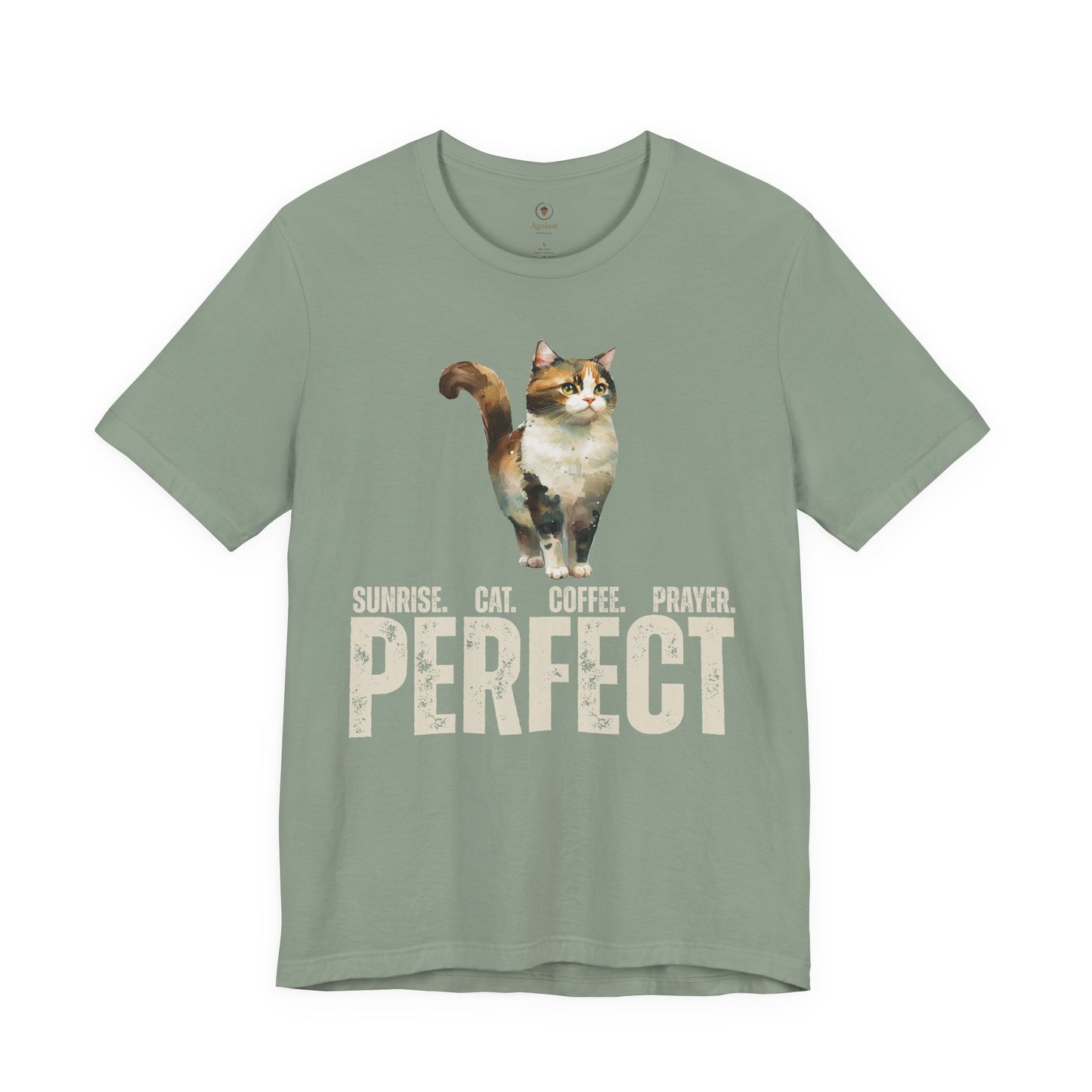 Sunrise, Coffee, Prayer, And A Cat T Shirt